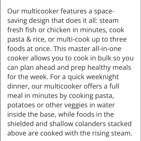 TUPPERWARE SMART MULTI COOKER - Picture 2 of 2